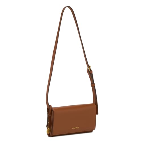 Image of Miraggio Carly Wallet with Adjustable & Detachable Strap | Two Main Compartments | 4 Card Slots | Women Wallets | Gift Items for Women (Tan)