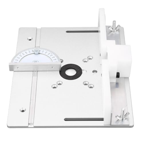 Placa de Inserção de Mesa de Roteador de Liga de Alumínio, Placa Giratória de Serra de Mesa de Rotea