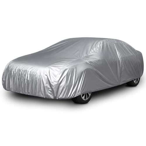 AUTOZOCO Funda Para Coche Impermeable A Prueba De Polvo Anti-UV, Funda Coche Ligera, Funda Auto Para Interiores Con Uso Polivalente, 540 Cm Largo X 175 Cm Ancho X 120 Cm Alto, Gris, Talla XL