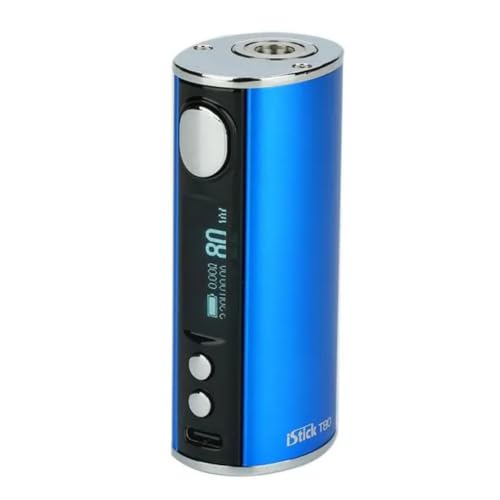 For Eleaf iStick T80 Mod 80 W Box Vape Batterie 3000 mAh (Bleu) modes VW/TC connexion 510 type C charge rapide 5 V/2 A Écran OLED saisissant vaporisateur...