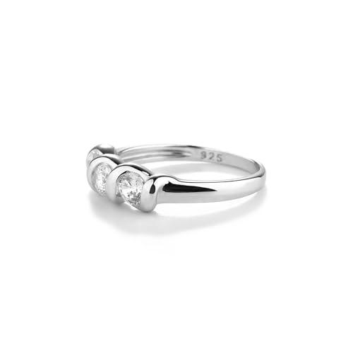 Precious Pieces Sterling Silver CZ Baby Ring with Twisted Band2