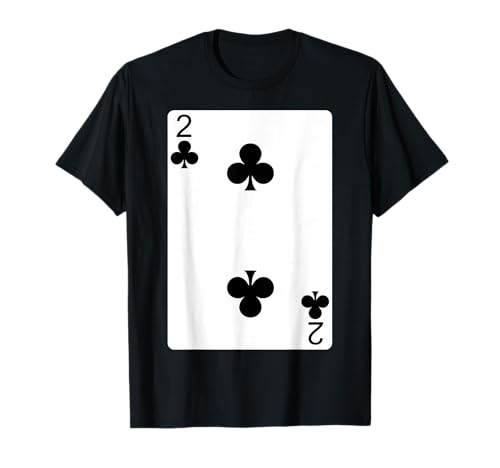 Two 2 Of Clubs Playing Card Shirt T-Shirt