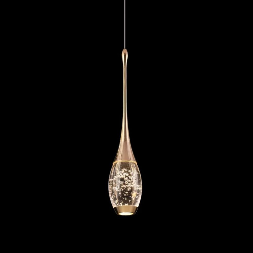 Lámpara colgante LED de alta calidad en cristal para techos altos
