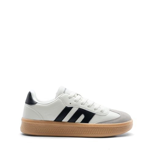 DREAM PAIRS Women's Tennis Sneakers Walking Casual Lace-Up Footwear Comfortable Fashion Sneakers Shoes,Size 8,White,DWUMFN2546