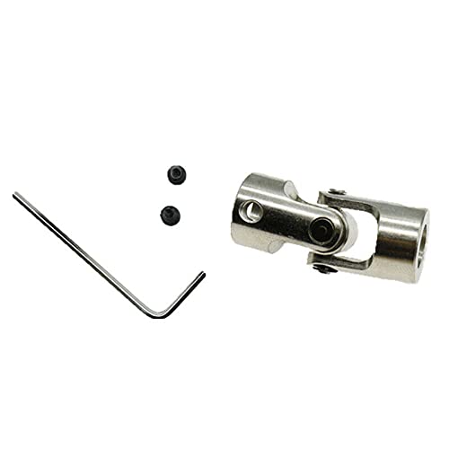 SUOFEILAIMU-PHONE CASE Metal Coupler 2/3/3.17/4/5/6/8/10mm Shaft Coupler for Motor Connector Metal Universal Joint Coupling Steering (Inner Diameter : 5mmx6mm)