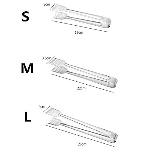 MRKU Pinzas de Cocina de Acero Inoxidable para Barbacoa, anticalentamiento, Pinzas para Pan, repostería, Utensilios de Cocina