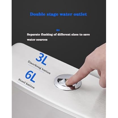 304 Edelstahl-Spül-WC, Frostschutz, riss- und geruchsresistent, ideal für Krankenhäuser, Züge, Wohnmobile und hygienisch – Bild 6