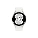 Samsung Galaxy Watch4 BT, Runde Bluetooth Smartwatch, Wear OS, dreh-Bare Lünette, Fit-nessuhr, Fitness-Tracker, 40 mm, Silver (Deutche Version)