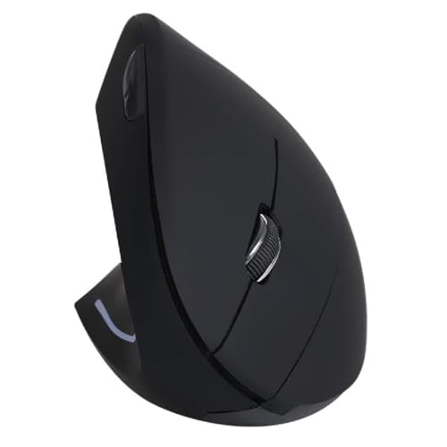 Mouse Vertical Sem Fio Ergonômico para Canhotos com 5 Botões e Aj...