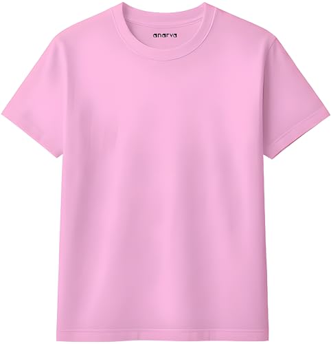 Image of Amazon Brand - Anarva Kids Plain T Shirt for Boys | 100% Cotton Soft Feel Round Neck Half Sleeve Solid Tee | Casual 0-14 Years