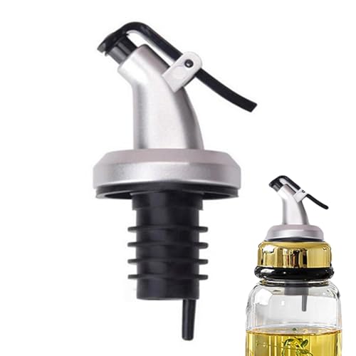 Vertedor de aceite para botellas de vino, dispensador a prueba de polvo para licor, salsa de soja, aderezo, vinagre | cierre de acero inoxidable con de sellado para pub bar, accesorios de Vertedor de aceite para botellas de vino, dispensador a prueba de polvo para licor, salsa de soja, aderezo, vinagre | cierre de acero inoxidable con de sellado para pub bar, accesorios de