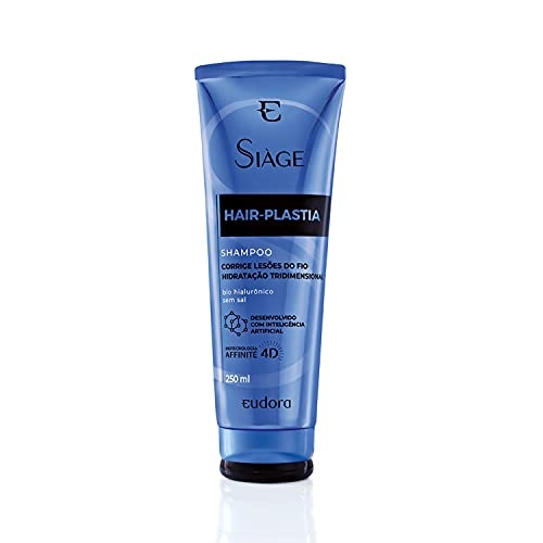 Eudora Siàge Hair-Plastia Shampoo 250ml, Azul Eudora Siàge Hair-Plastia Shampoo 250ml, Azul