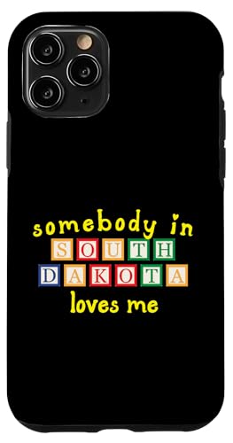 Somebody In South Dakota Loves Me with Kids 積み木 スマホケース iPhone 11 Pro 用