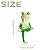 EMINGSKY Miniature Frog Garden Statue Planter Decoration for Pots, Small Frog Figurines Decor Fairy Gardens Accessories for Yard Lawn Outside
