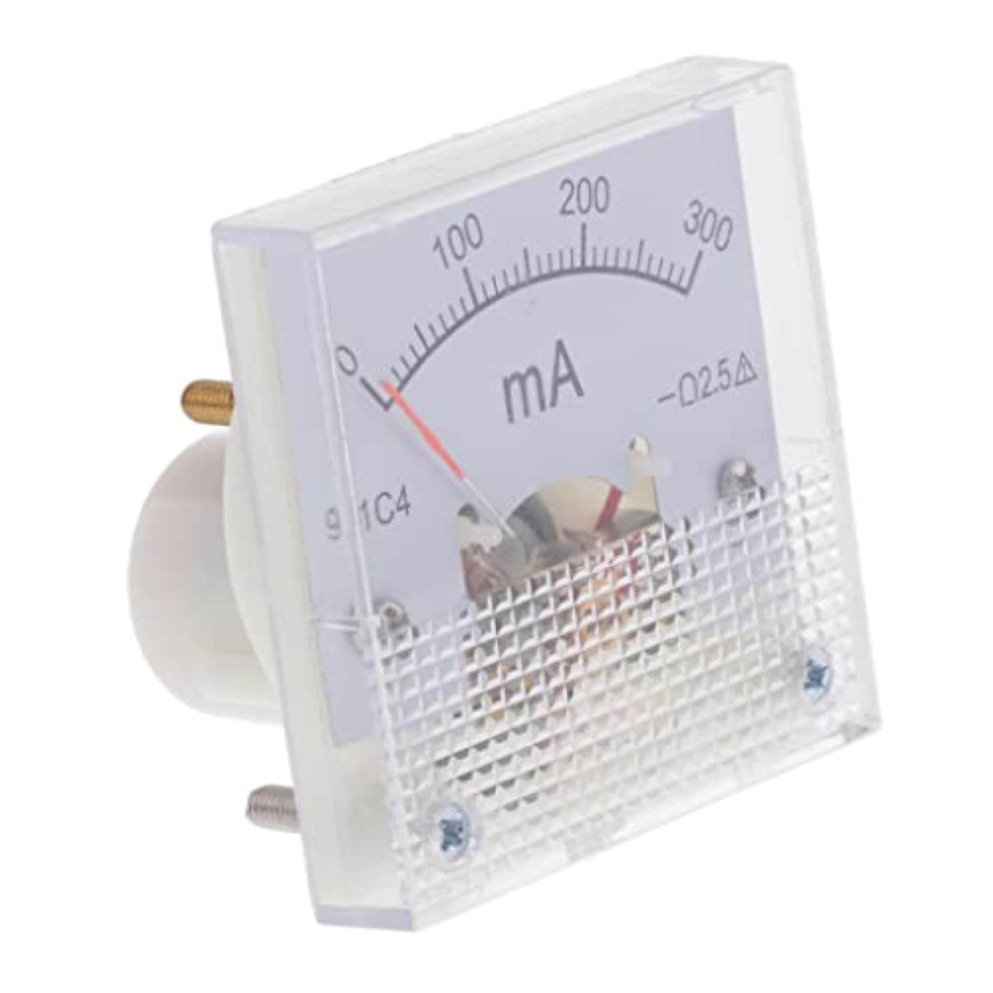 DC Ammeter Analog Panel Meter, Pointer Type Current Gauge 0-300mA