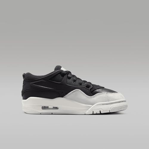 Air Jordan 4RM Big Kids' Shoes (FQ7938-001, Black/Dark Grey/Light Bone) Size 63