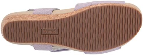Propét Women's Millie Espadrille Wedge Sandal,Lavender,9.5 | Image 3