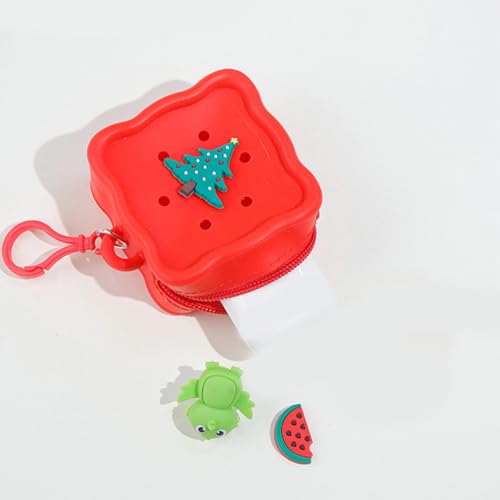 Silicone Miniature Wallet Elastic Coin Purse Creative Hole Design Silicone Card Holder For School Supplies Storage4
