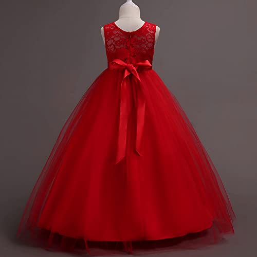 Vestido de bola formal de los niños de encaje premium para noche 3