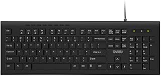 TNBIU Wired Keyboard for Laptop, Quiet Wired Keyboard for Desktop Computer Full Size, Chiclet USB Keyboard for Windows/PC/Laptop/Desktop/Surface/Chromebook
