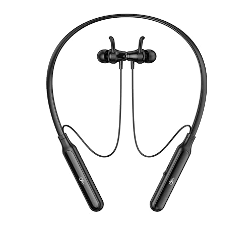 Image of Bluetooth Neckband Headphones, Fast Charge, deep bass, sweatproof Sports, Magnetic, Long Battery, Voice Assistant Support, Wireless in-Ear Headset with mic