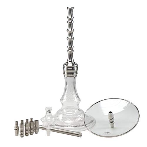 THE HOOKAH SKYWALKER HANDCUT FULL SET Shisha Hookah 48cm V2A Edelstahl Komplettset Wasserpfeife Adapter Molassefänger… – Bild 8