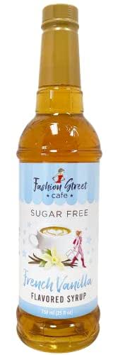 Fashion Street Cafe Sugar Free French Vanilla Coffee Syrup -