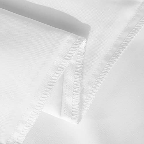 Image of NTBAY Queen Duvet Cover Set, 1 Duvet Cover and 2 Pillow Shams, Soft Brushed Microfiber Comforter Cover with Zipper Closure, White