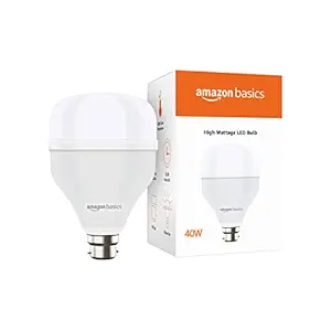 amazon basics - 40W LED Bulb, Cool White (Base B22, Pack of 1)