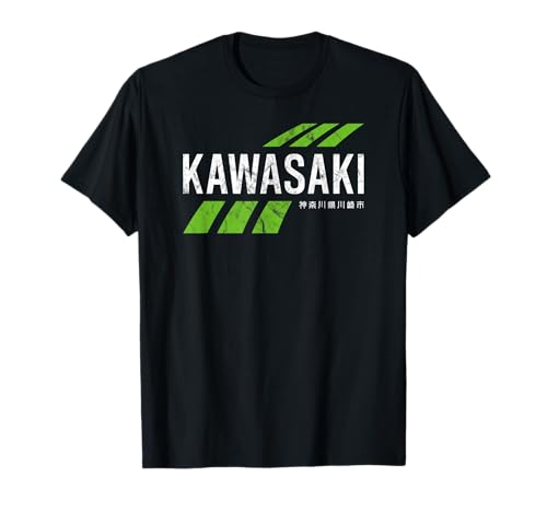 Retro Vintage Kawasaki Green City para Hombres o Mujeres Camiseta