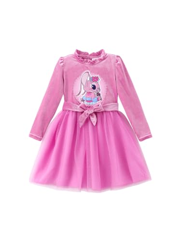 Image of Disney Girls' Tulle Tutu Dress Birthday Party Outfit Baby /Toddler | Officially Licensed, Frozen Elsa, Minnie, Princess, Velvet Top with Belt, Multi-Layer Mesh Skirt, Ruffle Long Sleeve Clothes