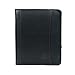 Leather Portfolio for Men, Portfolio Organizer with Zipper for Men Women, Leather Padfolio Business Resume Legal Pad Portfolio Notebook Binder for A4/Pad, Leather Folio Leather Folder (Black)