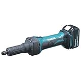 Makita – Batería amoladora recta 18 V/5,0 AH, incluye 2 baterías y cargador, 1 pieza, dgd800rtj, DGD800RTJ 350 wattsW, 18 voltsV