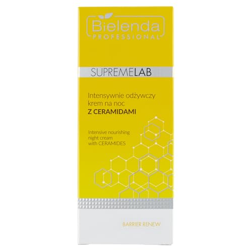Bielenda Professional Supremelab Barrier Intensive Night Cream with Ceramides, Nourishing Hydrating Cream, 50 ml