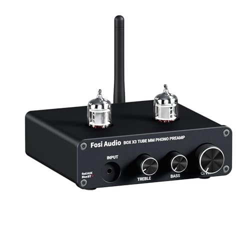 Amazon.co.jp: Fosi Audio BOX X3 フォノ 6J1真空管プリアンプ MM