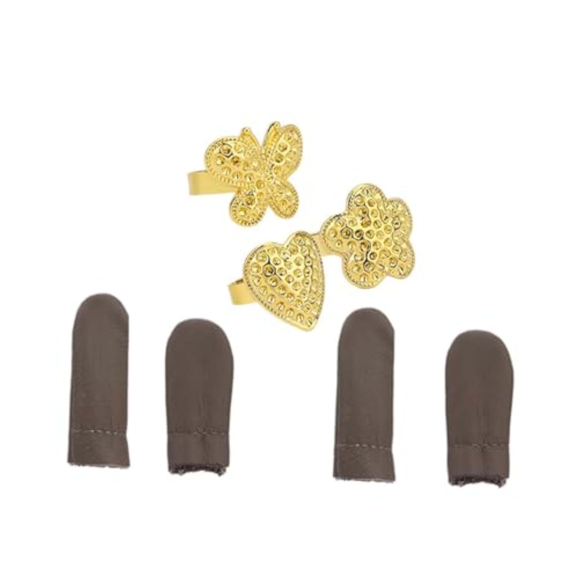 Sewing Thimble Set Adjustable Craft Ring Thimble for Quilting