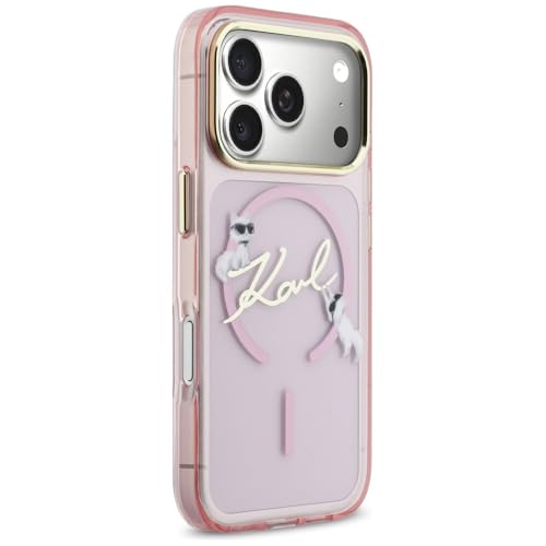 Coque iPhone 17 Pro Max Karl Lagerfeld Rose Magsafe