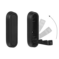 Qiuruoo 2PCS Invisible Folding Wall Hooks, Coat Rack Wall Mount, Foldable Clothes Hooks Can be Installed in Closets, Bedrooms, Bathrooms, Living Rooms, for Hanging Towels, Hats, Backpacks(Black)