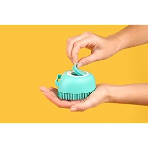 Luxurious Dog Bath Brush Scrubber - Soft Silicone Dog Shampoo Brush Combo for Pet Grooming, Bathing, & Massage Dispensing - Extreme Lather Dog Shower Brush (Green) by Crazy Piper Luxurious Dog Bath Brush Scrubber – Soft Silicone Dog Shampoo Brush Combo for Pet Grooming, Bathing, & Massage Dispensing – Extreme Lather Dog Shower Brush (Green) by Crazy Piper