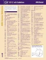 Amazon | CPT 2012 Express Reference Coding Card OMS/Dental (CPT Express ...