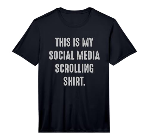 Mens My Social Media Scrolling Funny Phone Feed Addicted Performance