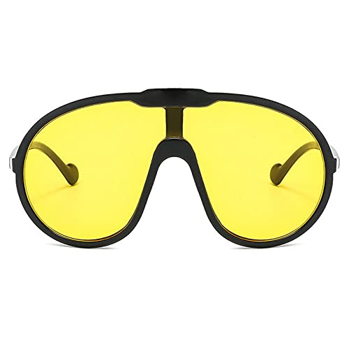 Oversized One Piece Sunglasses For Women Men Fashion Vintage Sun Glasses Punk Large Frame Eyewear UV400 Shield Goggles