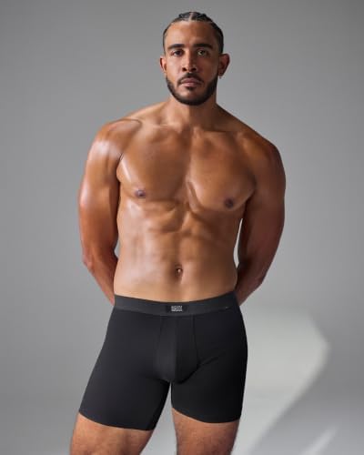 SAXX Underwear Co. Men's 3Six Five Pouch-Free Cotton Boxer Brief 5-Pack, Hurricane/Maroon/Cargo/Reef/Mineral, Large - 2