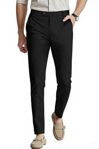 GINGTTO Mens Dress Pants Slim Fit Stretch Formal Pants for Men2