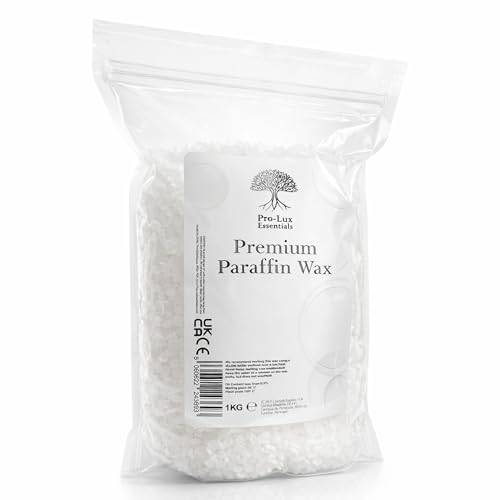 Premium Paraffin Wax Pellets Fully Refined Odourless Wax for Candle Making Wax Melts Beauty Therapy & Craft Use Clean Burning Easy Melt Pellets (1 Kilograms)
