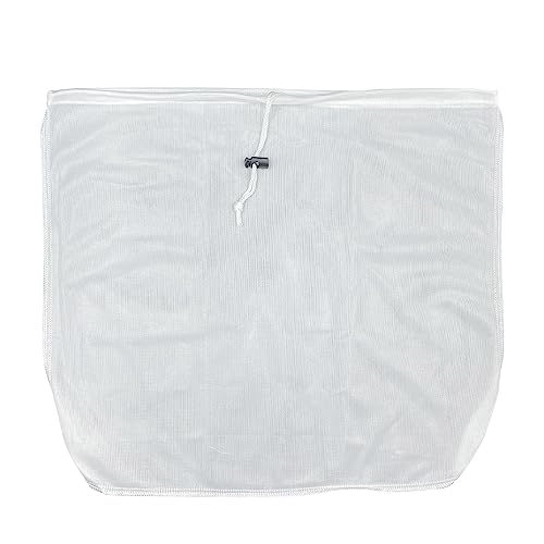 WYAN Brew Bags Filter Reusable-1 Pcs Fine Mesh Straining Bags,for Fruit Cider Grape Wine Press Drawstring Straining Brew in a Bag(41 * 46cm,70 mesh)