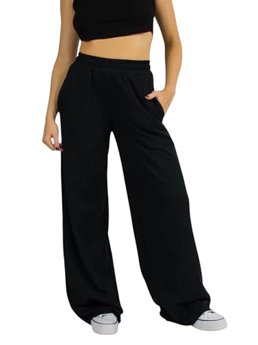 Image of dockstreet Straight Wide fit Long Length Open Bottom Jogger for Women /Trending Multi Pocket Style, Relaxed Casual Pants for Women