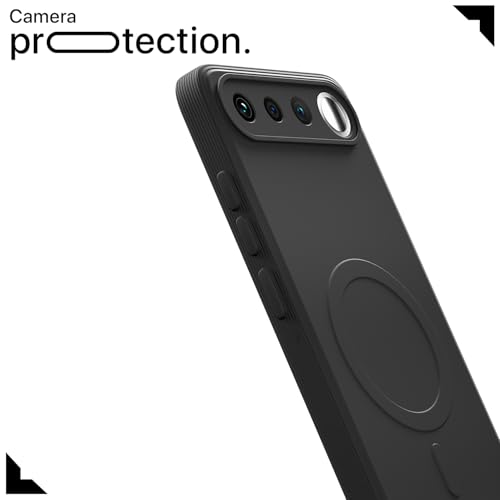 Image of Pikkme Back Cover for Realme 16 5G Soft Matte Silicone Mag-Safe Design (Mag-Safe Not Support) Camera Protection | Slim Fit Bumper Cover (Black)