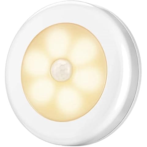 Single motion sensor wireless light for wardrobes cupboards and under stairs closets | Battery Powered LED warm white lamp with automatic on off | for kitchen, bedroom, bathroom, garage, shed, loft Cover