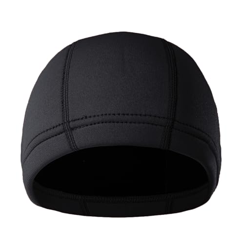 Image of DEHAI Neoprene Diving Hood Wetsuit Swimming Caps for Womens Mens Youth, 2mm 3mm Thermal Water Beanie Hat Keep Long Hair Dry for Curly Locs Braids